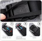 Baby Sling Carrier Adjustable Baby Sling 2025 Upgraded Toddler Sling Comfortable Baby Wrap Carriers Ergonomic-Designed, Travel Friendly Carrying 10-45 Lbs Blackwhite