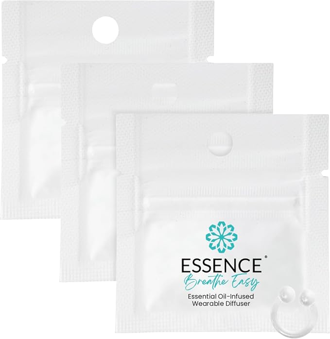 Essence Wearable Aromatherapy Nasal Diffuser – Breathe Easy Essential Oil Nose Ring – Personal Scent Clip for Travel, Work & Everyday Use – Made in USA (3 Pack)