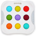 LiKee Fidget Popper Sensory Baby Toys for 10+ Months, Push and Popping Busy Board, Montessori Toys for 1+ Years Old, Airplane Car Travel Toy for Toddlers 1-3 Stress Relief (1 Piece)