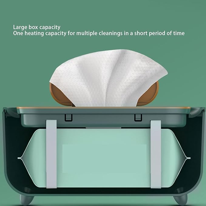 Wipe Warmer for Diaper Changes,Wipe Warmer and Baby Wet Wipes Dispenser Evenly Overall Heating Silence Wipes Warmer for Babies Portable Wipe Warmer