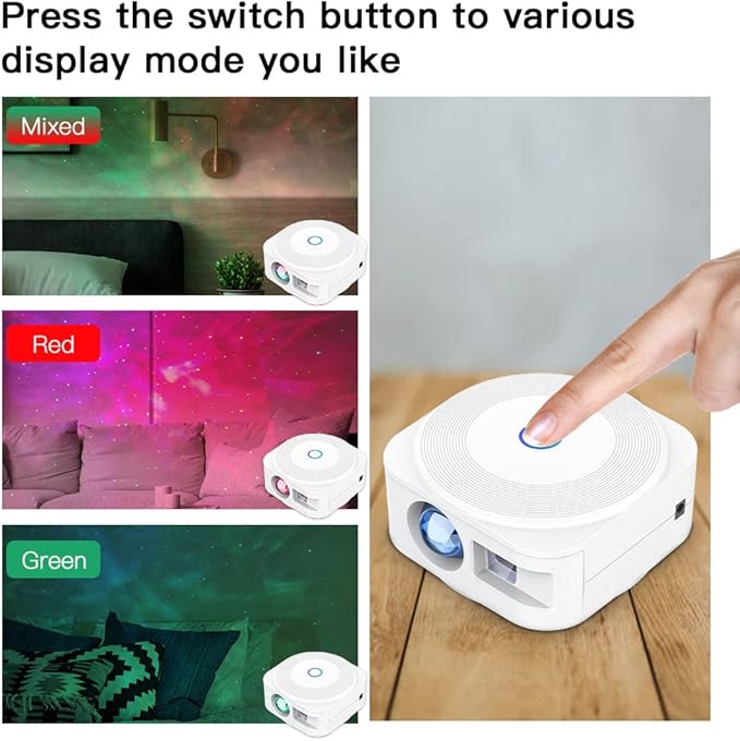 Smart Star Light Galaxy Projector, Home Planetarium Projector, Rotatable Nebula Cloud Stars, DIY Scenes, 24H Timer Modes Starry Projector for Bedroom (Music Control)