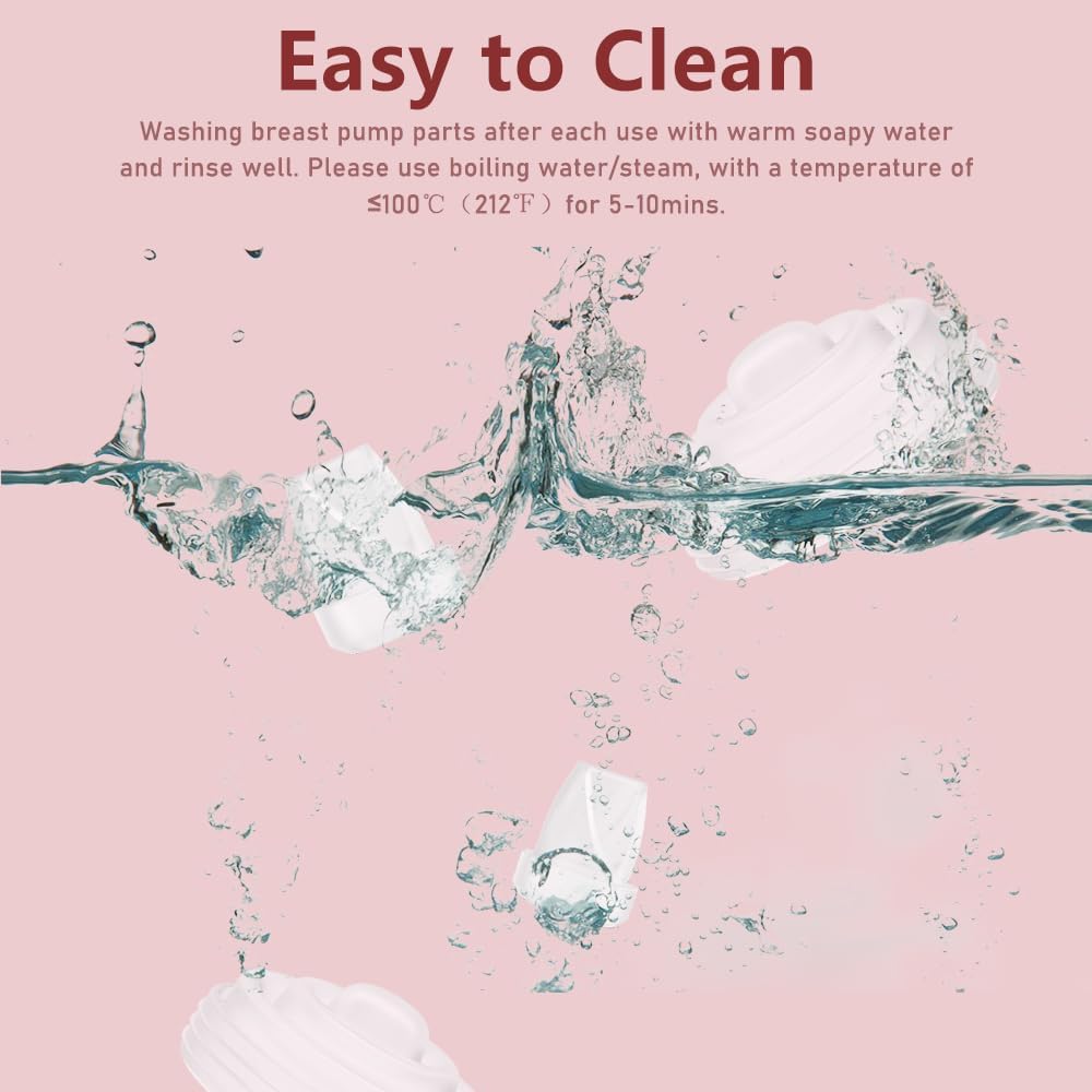 10PCS M5 Breast Pump Replacement Parts, 6pcs Silicone Duckbill Valve & 4pcs Silicone Diaphragm Compatible with Momcozy M5 Wearable Breastpump, Mom Cozy Breastfeeding Essential Accessories