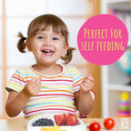 Elk and Friends Kids 6.7” Porcelain Divided Plates with Silicone Suction Sleeves | Suitable for Babies/Kids/Toddlers | Microwave & Dishwasher Safe | Non Slip | Snack Dishes | 2 Pack