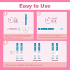 100 Count Ovulation Test Strips with Cups, Bulk Ovulation Test Strips for Women, Ovulation Predictor Kit, Accurate Fertility Tests for Home, Individually Wrapped 5mm LH