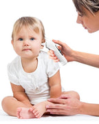 femometer Infrared Ear Thermometer for Adults & Kids, Highly Accurate, 1s Result, 30 Memory Recall, 3-Color Fever Alarm, with 21 Disposable Probe Covers & Storage Case