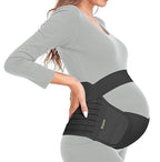 ChongErfei Maternity Belt Pregnancy Belly Band 3 in 1 Maternity Support Belt for Pregnant Back/Pelvic/Hip Pain, Maternity Band Belly Support for Pregnancy (Black, XL)