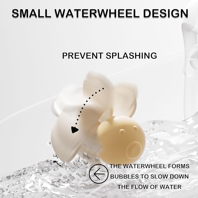 Children's Bathroom Faucet Extender, Cute Shark Design, Temperature Sensitive, Light Green, Silicone, Water Flow Extender with Splash Guard