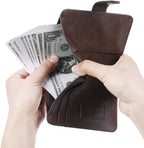 Passport Holder Cover Wallet RFID Blocking Leather Card Case Travel Accessories for Women Men (Z #Chocolate)