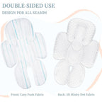 Pea Pod Baby Cushion, 2 in 1 Baby Swings Insert or Girls Extra Soft Breathable Cushion, Compatible for Strollers, and Bouncers, Striped Pattern