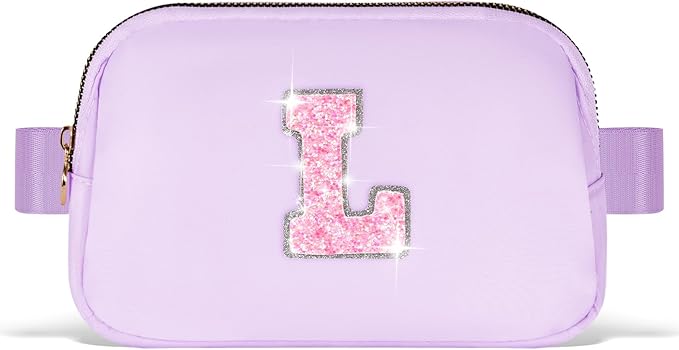 Graduation Gifts for Girls Teens Kids Women Her - 2025 Graduation Gifts,Belt Bag Cute Trendy Stuff Graduation Essentials Accessories | Lavender,Initial L
