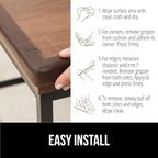 GORILLA GRIP Baby Proof Corners and Edges for Furniture, Kid Proofing Adhesive Table Corner Protectors, Heavy Duty Soft Rubber Foam Protection, Includes 8 Protective Safety Guards, 18 Feet, Brown