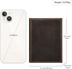 Genuine Leather Passport Holder Handmade Passport cover Lightweight Travel Bifold Passport Wallet dark brown