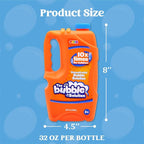 JOYIN 32 oz Bubble Solution Refills (Close to 1L/ 2.5 Gallon), Concentrated Solution for Bubble Machine, Wands, Blower, Easter (Orange)