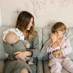 Little Unicorn Ultra-Absorbent Premium Burp Cloth 2 Pack | Soft on Baby's Skin | Larger Size | Ergonomic Design | Set of 2 (Porposie)