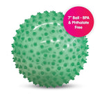 Edushape The Original Sensory Ball for Baby - 7" Transparent Green Color Baby Ball That Helps Enhance Gross Motor Skills for Kids Aged 6 Months & Up - Vibrant, Colorful & Unique Toddler Ball