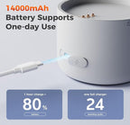 Portable Milk Warmer Pro for Travel, Detachable Bottle Warmer with Rapid and Stable Heating for Breast Milk & Water, 17.5 oz Capacity and Extended Battery Life for on the Go