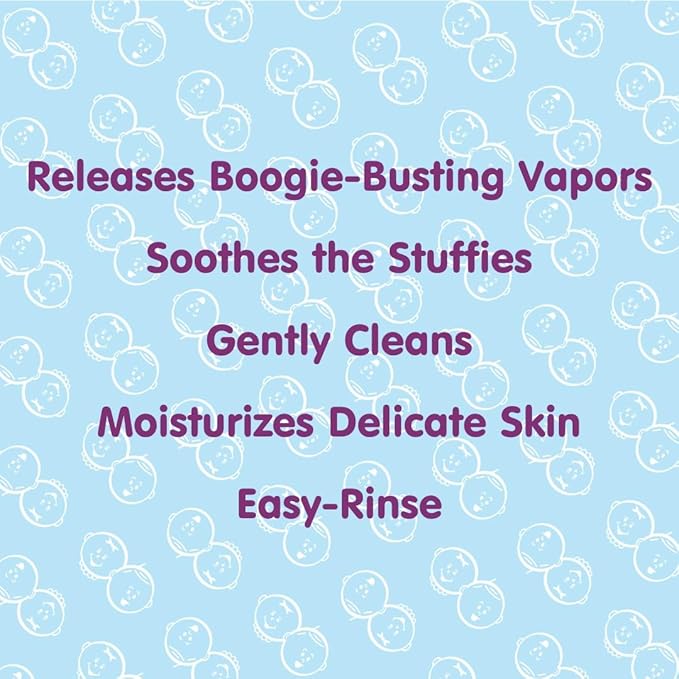 Boogie Kids Botanical Bubble Bath, Soothing Vapor, Made with Plant and Oat Extracts, Natual Essential Oils, Mint Eucalyptus, 18 oz (Pack of 2)