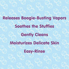 Boogie Kids Botanical Bubble Bath, Soothing Vapor, Made with Plant and Oat Extracts, Natual Essential Oils, Mint Eucalyptus, 18 oz (Pack of 2)