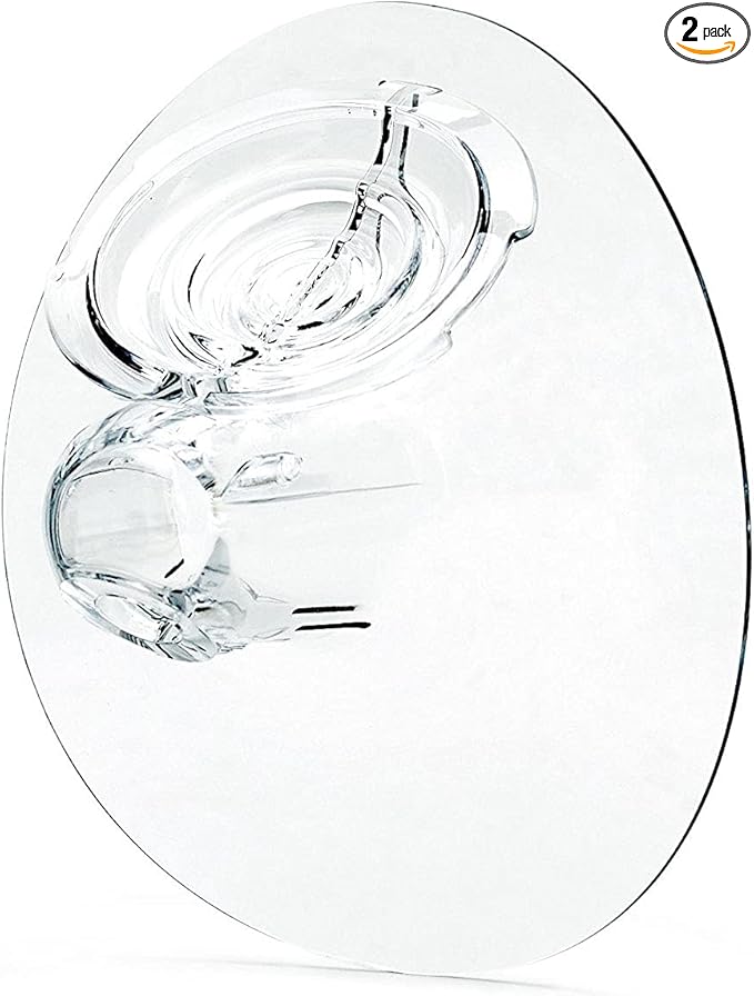 Elvie Breast Pump Breast Shield - 28mm - Nipple Flange for Pumping Breast Milk - Accessories & Breastfeeding Essentials for Electric Pumps - BPA Free, Dishwasher Safe - 2 Pack