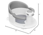 Bath Seat for Babies 6 Months & Up - Safe Infant and Toddler Bathtub Seat for Sitting Up - Tub Seat for Shower (Gray)