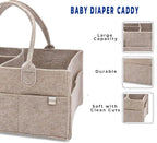Diaper Caddy - Nursery Storage Bin and Car Organizer for Diapers and Baby Wipes