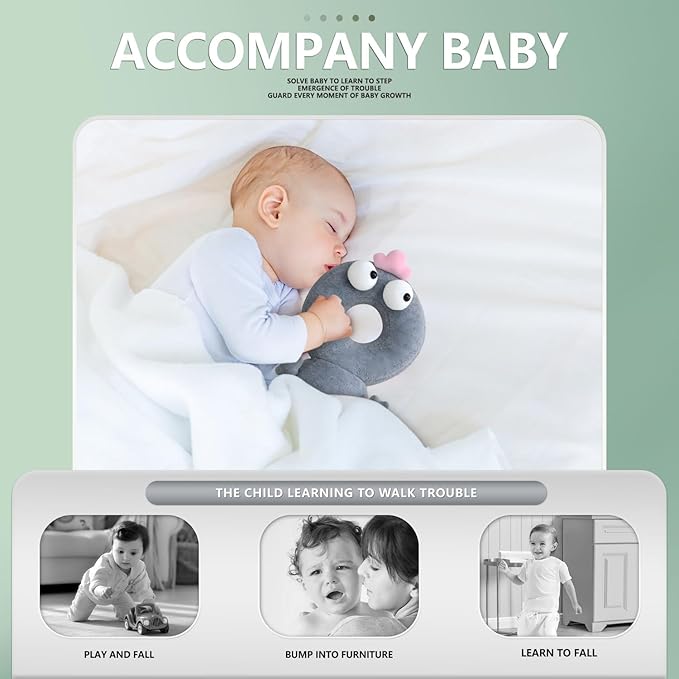 Baby Head Protector,Adjustable Baby Head Protection Backpack (Gray Weirdo)