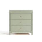 Graco Sasha 3-Drawer Chest with Changing Table Topper (Sage) – GREENGUARD Gold Certified, Nursery Bedroom Wood Chest with Spacious Storage, Interlocking Drawer System, Pre-Installed Tracks