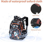 Cusangel Backpack for Boys Girls School Bookbags,Kindergarten Elementary Middle School Lightweight Waterproof Multifunctional Large Capacity for Backpack (16 inch Space Fun Prints)