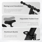 12" Balance Bike for 2, 3, 4, 5 Year Old Boys and Girls, Lightweight Nylon Frame Toddler Training Bike No Pedal Bikes for Kids with Adjustable Seat and Air Tires