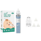 GROWNSY Nasal Aspirator for Baby with 2 Larger Suction Chambers and 6 Food-Grade Soft Silicone Tips, Blue