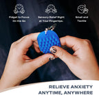 HedgeHog Hoglet Mini Keychain Soft, Smooth, Lightweight & Silent Fidget Toys for Stress Relief - Perfect Sensory Toy