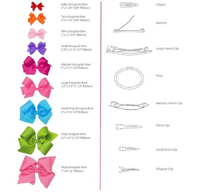 Wee Ones Girls' Plain Wrap Classic Grosgrain Hair Bows on a WeeStay No-Slip Hair Clip, Handmade, Mini, Delphinium