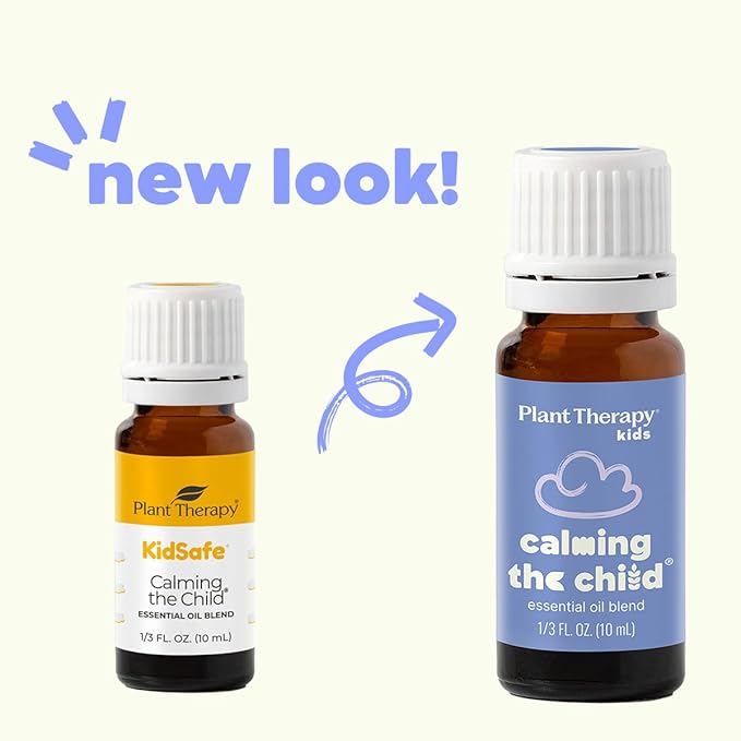 Plant Therapy KidSafe Calming The Child Essential Oil Blend - Relaxing and Soothing Blend 100% Pure, KidSafe, Undiluted, Natural Aromatherapy, Therapeutic Grade 10 mL (1/3 oz)
