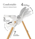 Mallify Convertible High Chairs for Babies and Toddlers, Height Adjustable Baby High Chair, High Chair with Removable Tray, Adjustable Backrest, Portable Baby Dinning Chair with Lockable Wheels