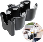 Baby Stroller Cup Holder with Phone Holder, 3-in-1 Bottle Holder, 360 Removable Degrees Rotation Drink Holder for Wheelchair, Stroller, Bike, Walker, Scooter, Bicycle, Uppababy, Nuna, Bugaboo, Doona.