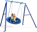 50-Inch Saucer Swing for Kids & Adults - Heavy-Duty 600 lbs Capacity, Indoor & Outdoor Use, Easy Assembly, for Outdoor Fun & Autism Relaxation