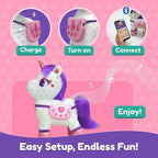 PlayShifu Smart Talking Plush Toy for Kids – ZeeZee Unicorn Doll | Interactive Singing & Storytelling Soft Toy | Bluetooth Play | Gift for Girls & Boys Ages 3–6 | Unicorn Gifts
