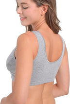 SUIEK 4 Pack Nursing Sleep Bra Maternity Bralette Cotton Breastfeeding Bras