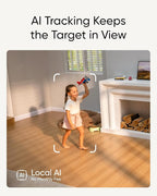 eufy Security Indoor Cam S350, Dual Cameras, 4K UHD Security Camera with 8× Zoom, 360° Camera, Baby Monitor, Pet Camera, Human/Pet Detection, AI Tracking, 2.4G/5G Wi-Fi, Plug in