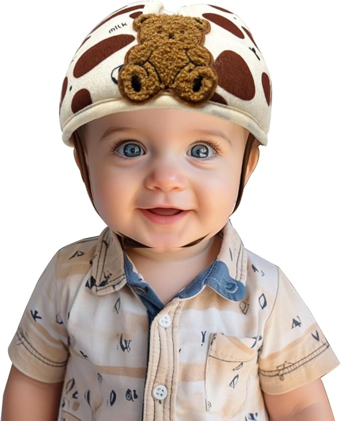Baby Helmet for Crawing Walking,Soft Infant Safety Helmet,Baby Helmet 1-2 Years for Anti-Fall Head Protector,Adjustable, Breathable