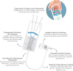 Chiboji Baby Nasal Aspirator – Powerful Hand Pump Nose Sucker | Booger Sucker with Rounded Non-Invasive Nozzle | Quiet and Strong Suction Nose Cleaner for Infants and Toddlers, Made in Taiwan