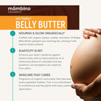 Mambino Organics Oh Baby! Belly Butter – Organic Stretch Mark Cream for Pregnancy with Dutch Shea & Cocoa Butter – Vitamins, Omegas for Elasticity – Cruelty-Free Maternity Care, 2-Pack 4 fl oz