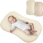 Muslin Baby Lounger Cover for Snuggle Me Organic Lounger/Baby Lounger/Organic Cotton Handmade Cover for Infant/Toddler Lounger/Nursing Pillow(Yellow, Wheat)