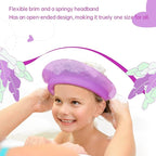 Kair Air Cushioned Bath Visor, Shower Cap For Kids, Hair Washing Hat For Toddlers Adults, Purple