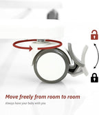 Electric Bassinet for Baby, 3 Speeds Automatic Rocking Bassinets with All mesh, 5 Height Adjustment Bedside Crib for Nweborn, 8 Music, Wheels, Pink