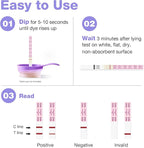 Easy@Home Pregnancy Test Strips Kit: 100 Pack hCG Test Strips - Early Detection Home Bulk Pregnancy Strips | EZW1-S:100