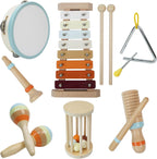 Toddler Musical Instruments,Kid Musical Instrument,Baby Musical Instruments, Musical Instruments for Toddlers1-3,Montessori Kid Musical Instruments,Wooden Musical Instruments ToysSet 7 in1,Gift