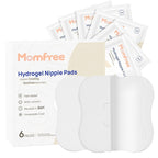 Hydrogel Nipple Gel Pads for Breastfeeding: Soothing Nursing Pads Reusable Instant Cooling Relief | Promotes Healing Irritated Nipples - 6 Packs(12 Count)
