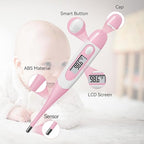 Clinical Digital Thermometer for Adults and Babies, Oral Armpit and Rectal Temperature Thermometer for Fever with Alarm, Flexible Tip