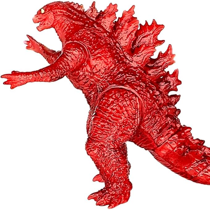 TwCare Fire Godzilla vs. Kong 2021 Toy Burning Action Figure: Flaming King of The Monsters, Movie Series Movable Joints Soft Vinyl, Travel Bag